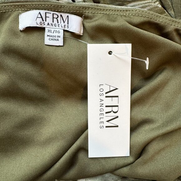 NWT AFRM Los Angeles Sienna Mesh Dress, sz XL - Picture 7 of 8